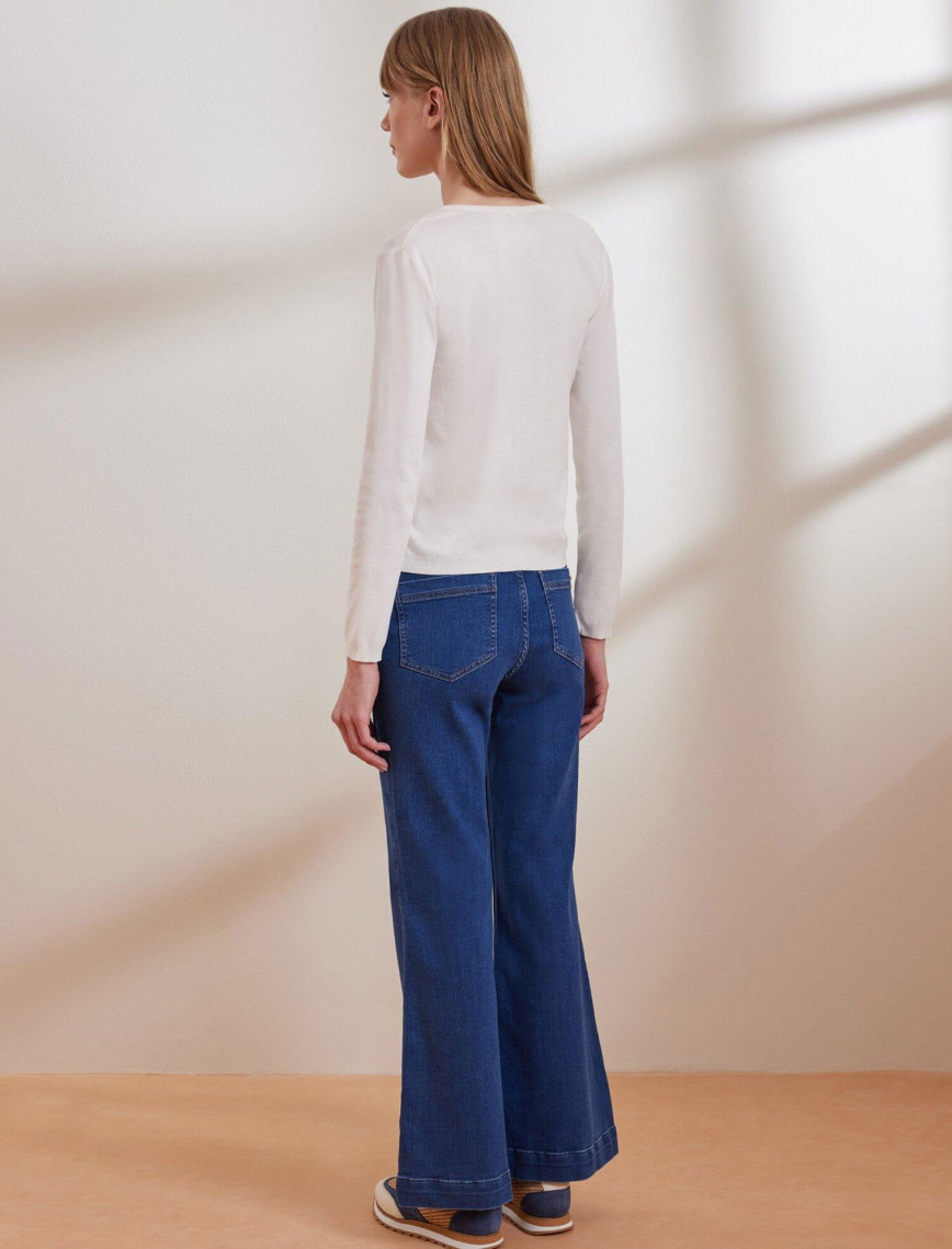 YARGICI Bol Paça Denim Pantolon YARGICI Bol Paça Denim Pantolon