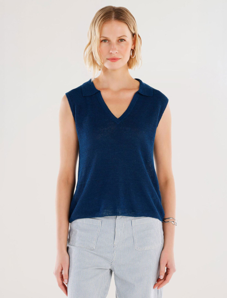 YARGICI Polo Yaka Kısa Kollu Kazak