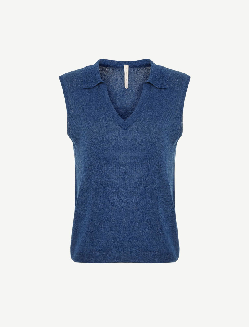 YARGICI Polo Yaka Kısa Kollu Kazak