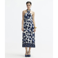 YARGICI Boyundan Bağlamalı Sırtı Açık Uzun Elbise YARGICI Boyundan Bağlamalı Sırtı Açık Uzun Elbise