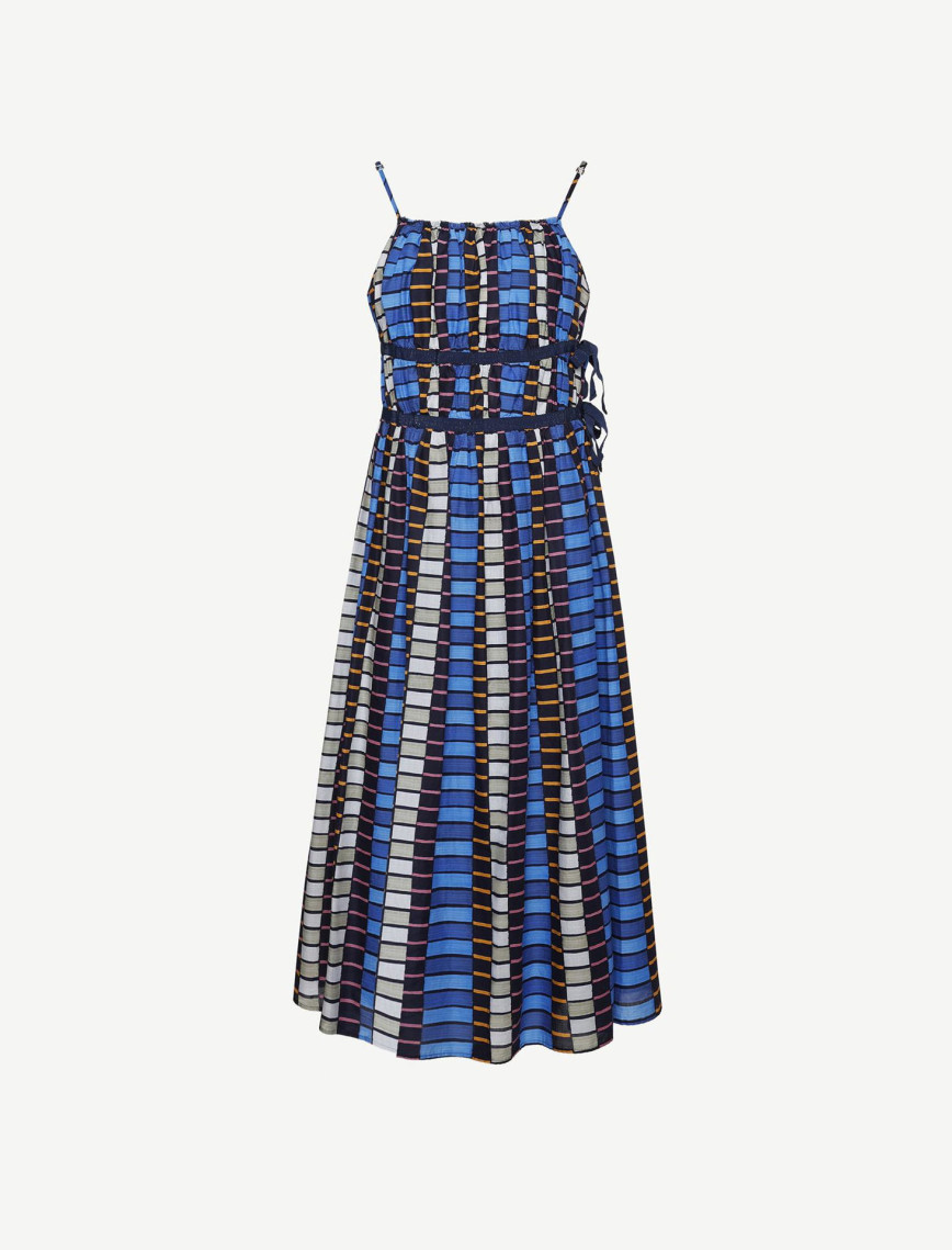 YARGICI Askılı Yanı Bağlama Detaylı Midi Boy Elbise YARGICI Askılı Yanı Bağlama Detaylı Midi Boy Elbise