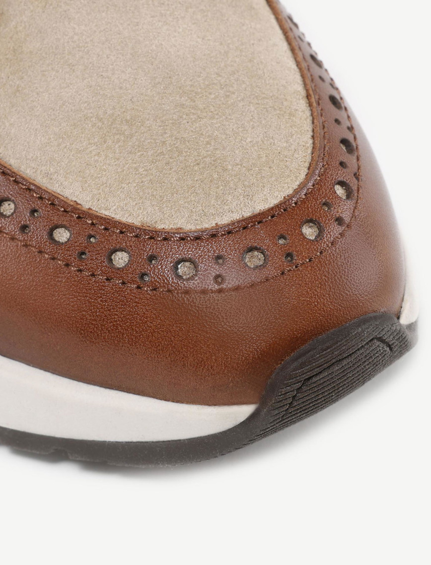 YARGICI Hasır Detaylı Maskülen Deri Sneakers YARGICI Hasır Detaylı Maskülen Deri Sneakers