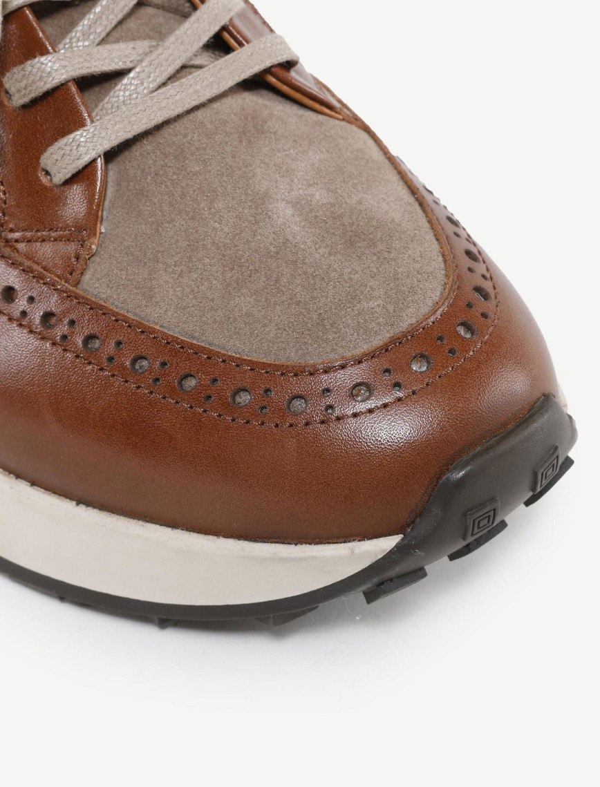 YARGICI Hasır Detaylı Maskülen Deri Sneakers YARGICI Hasır Detaylı Maskülen Deri Sneakers