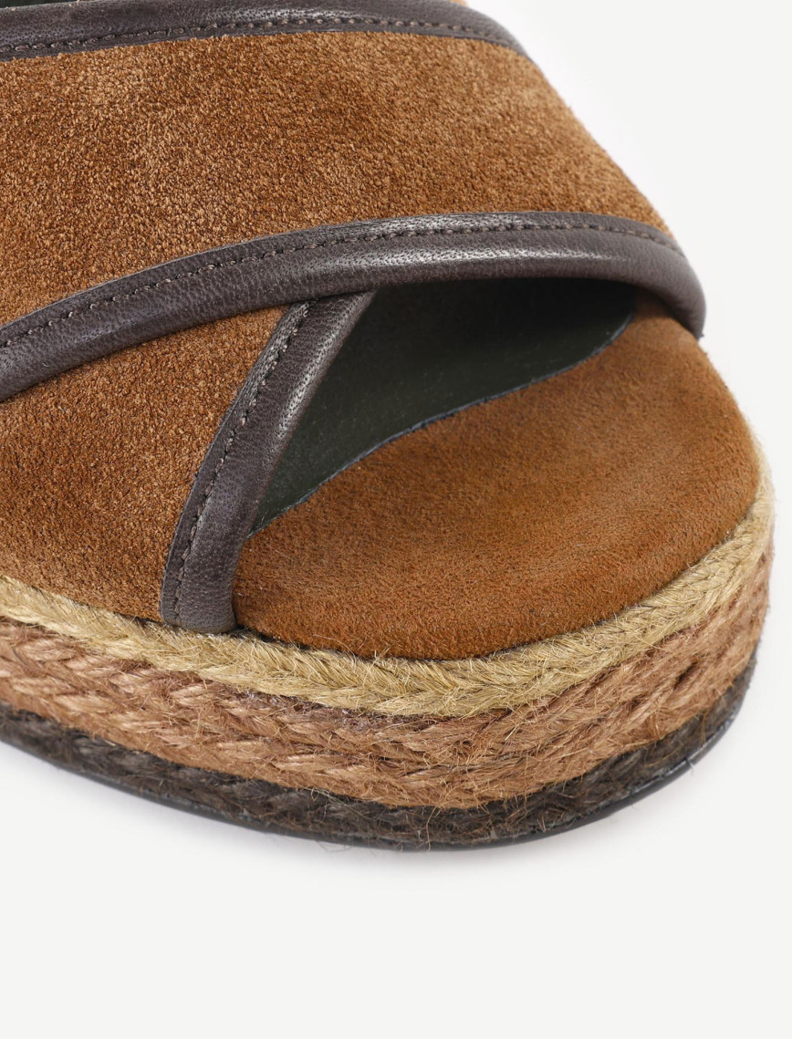 YARGICI Özel Jüt Boyama Platform Topuklu Sandalet YARGICI Özel Jüt Boyama Platform Topuklu Sandalet