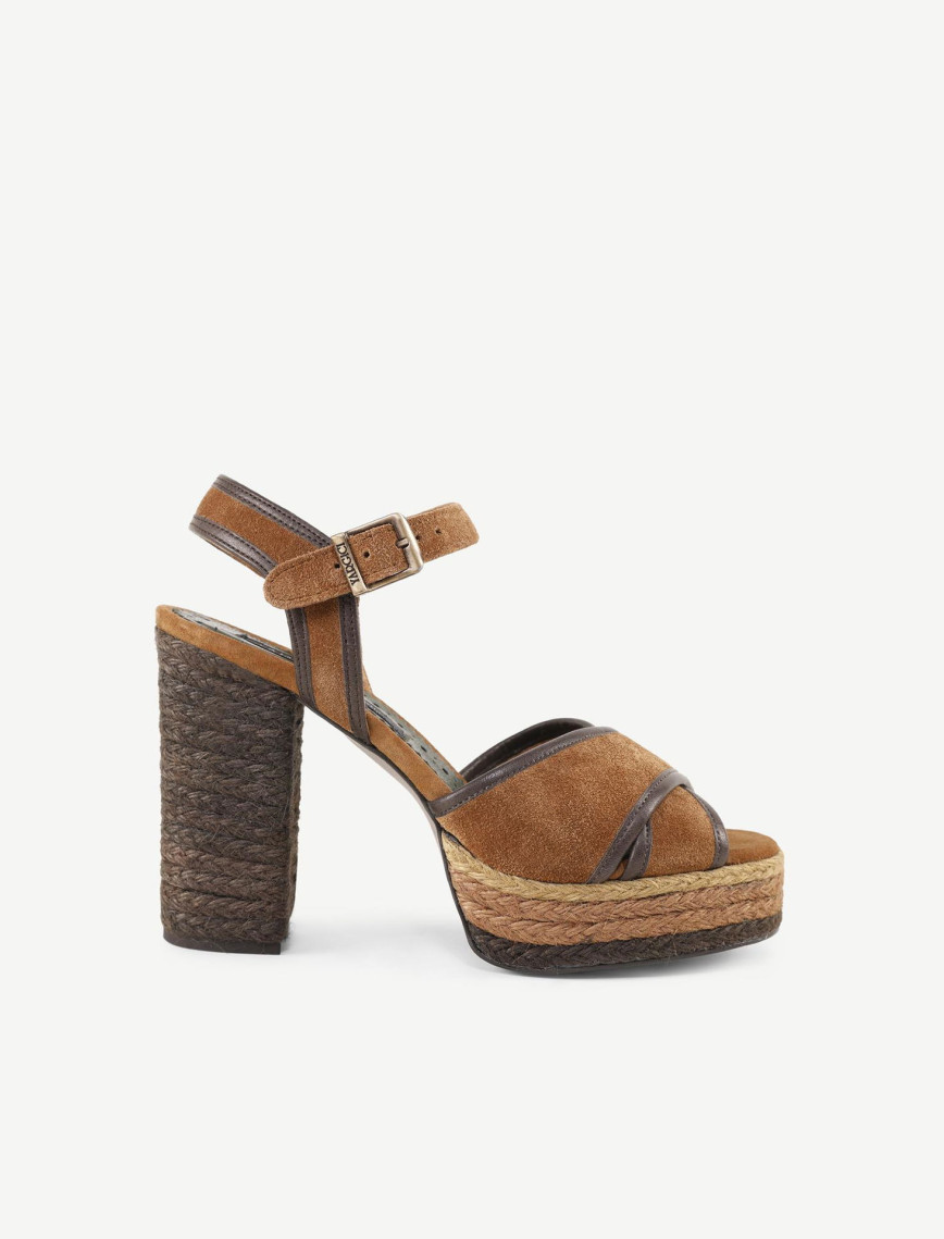 YARGICI Özel Jüt Boyama Platform Topuklu Sandalet YARGICI Özel Jüt Boyama Platform Topuklu Sandalet