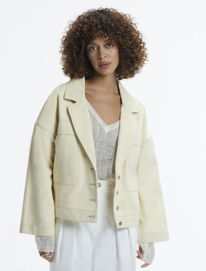 YARGICI Kırlangıç Yaka Denim Ceket YARGICI Kırlangıç Yaka Denim Ceket