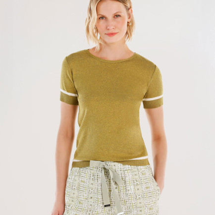 YARGICI Bisiklet Yakalı Kısa Kollu Triko YARGICI Bisiklet Yakalı Kısa Kollu Triko