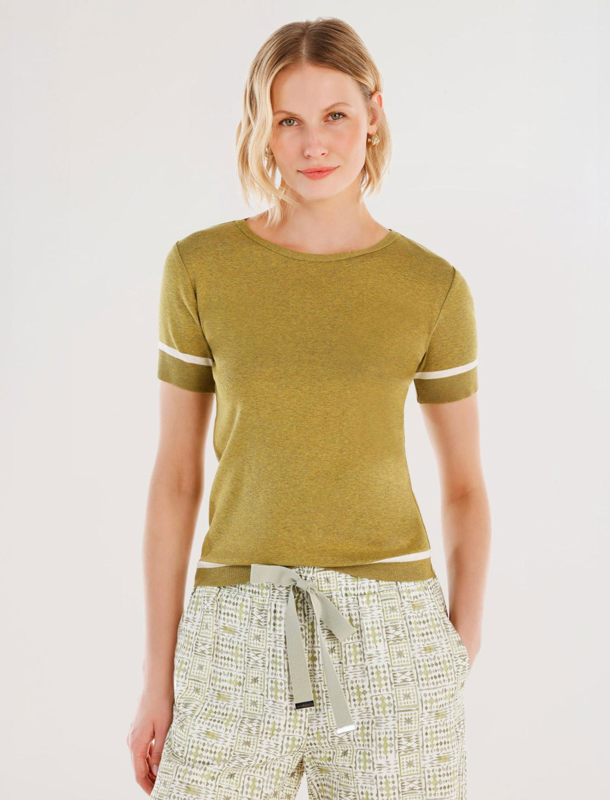 YARGICI Bisiklet Yakalı Kısa Kollu Triko YARGICI Bisiklet Yakalı Kısa Kollu Triko