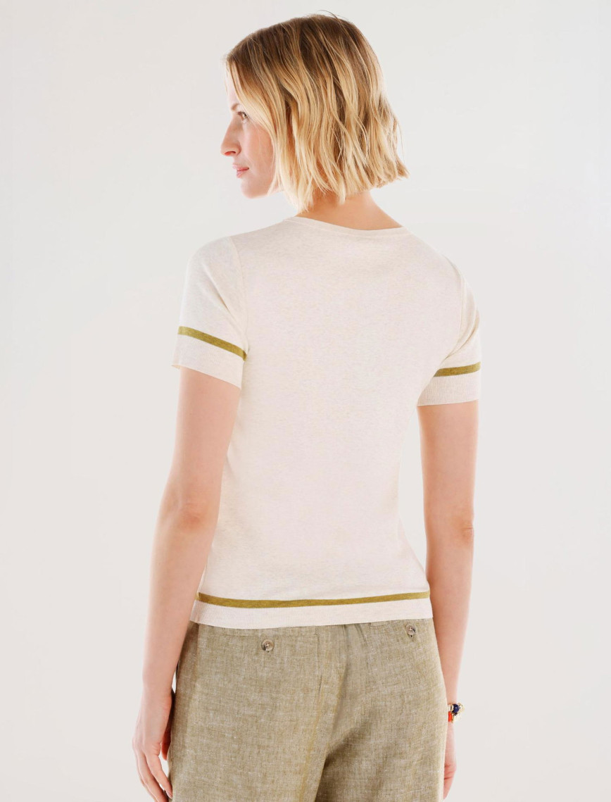 YARGICI Bisiklet Yakalı Kısa Kollu Triko YARGICI Bisiklet Yakalı Kısa Kollu Triko