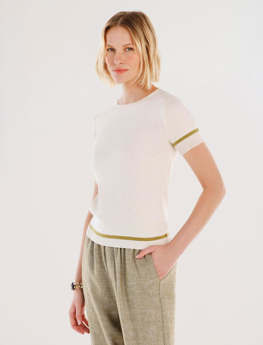 YARGICI Bisiklet Yakalı Kısa Kollu Triko YARGICI Bisiklet Yakalı Kısa Kollu Triko