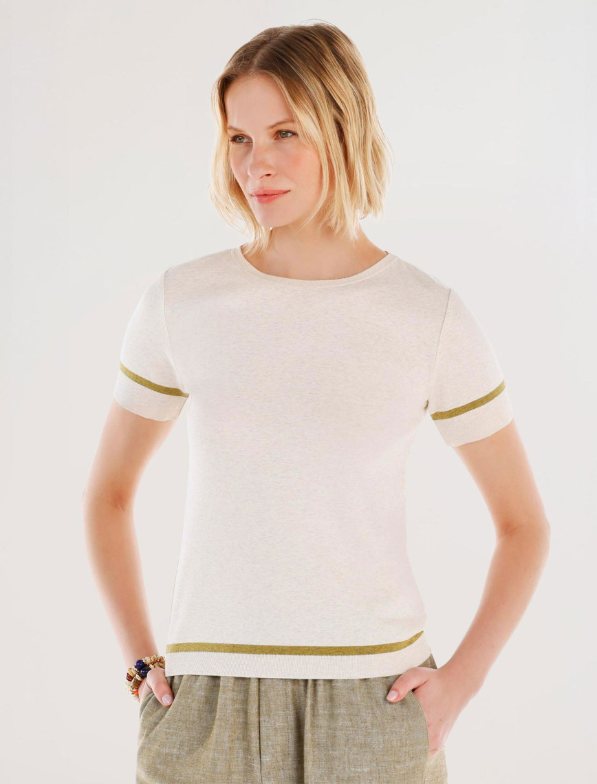 YARGICI Bisiklet Yakalı Kısa Kollu Triko YARGICI Bisiklet Yakalı Kısa Kollu Triko