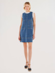 YARGICI Cepli Kısa Denim Elbise YARGICI Cepli Kısa Denim Elbise