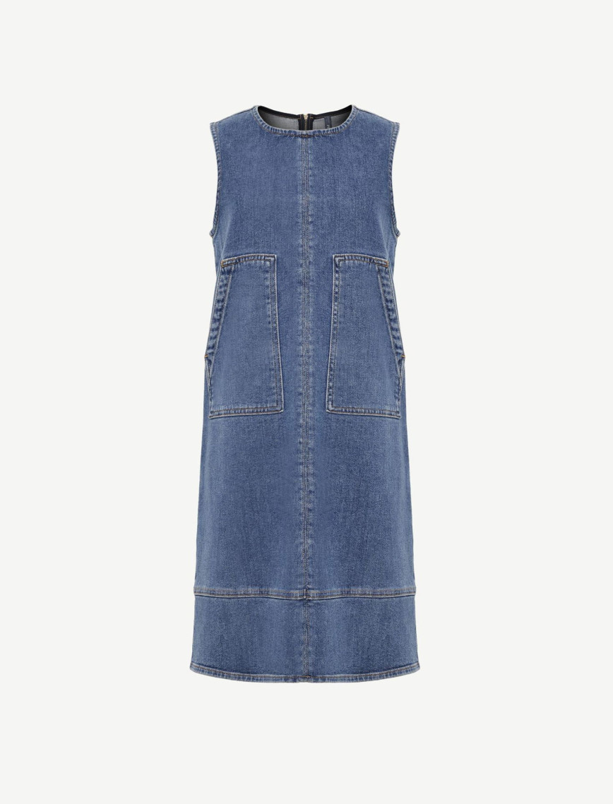 YARGICI Cepli Kısa Denim Elbise YARGICI Cepli Kısa Denim Elbise