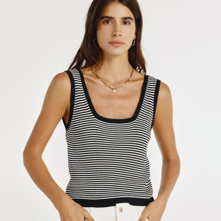 YARGICI Askılı Cropped Boy Triko Bluz YARGICI Askılı Cropped Boy Triko Bluz