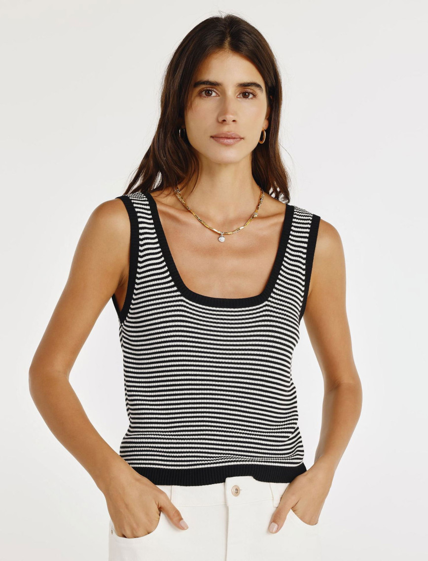 YARGICI Askılı Cropped Boy Triko Bluz