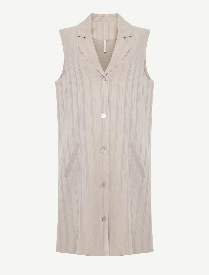 YARGICI Ceket Yaka Kolsuz Kısa Yelek Elbise YARGICI Ceket Yaka Kolsuz Kısa Yelek Elbise