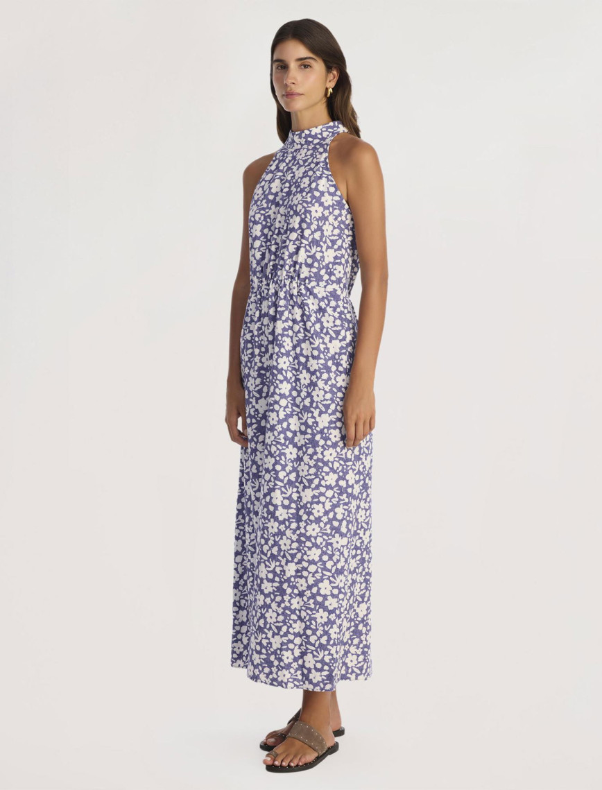 YARGICI Dik Yaka Kolsuz Uzun Boy Elbise YARGICI Dik Yaka Kolsuz Uzun Boy Elbise