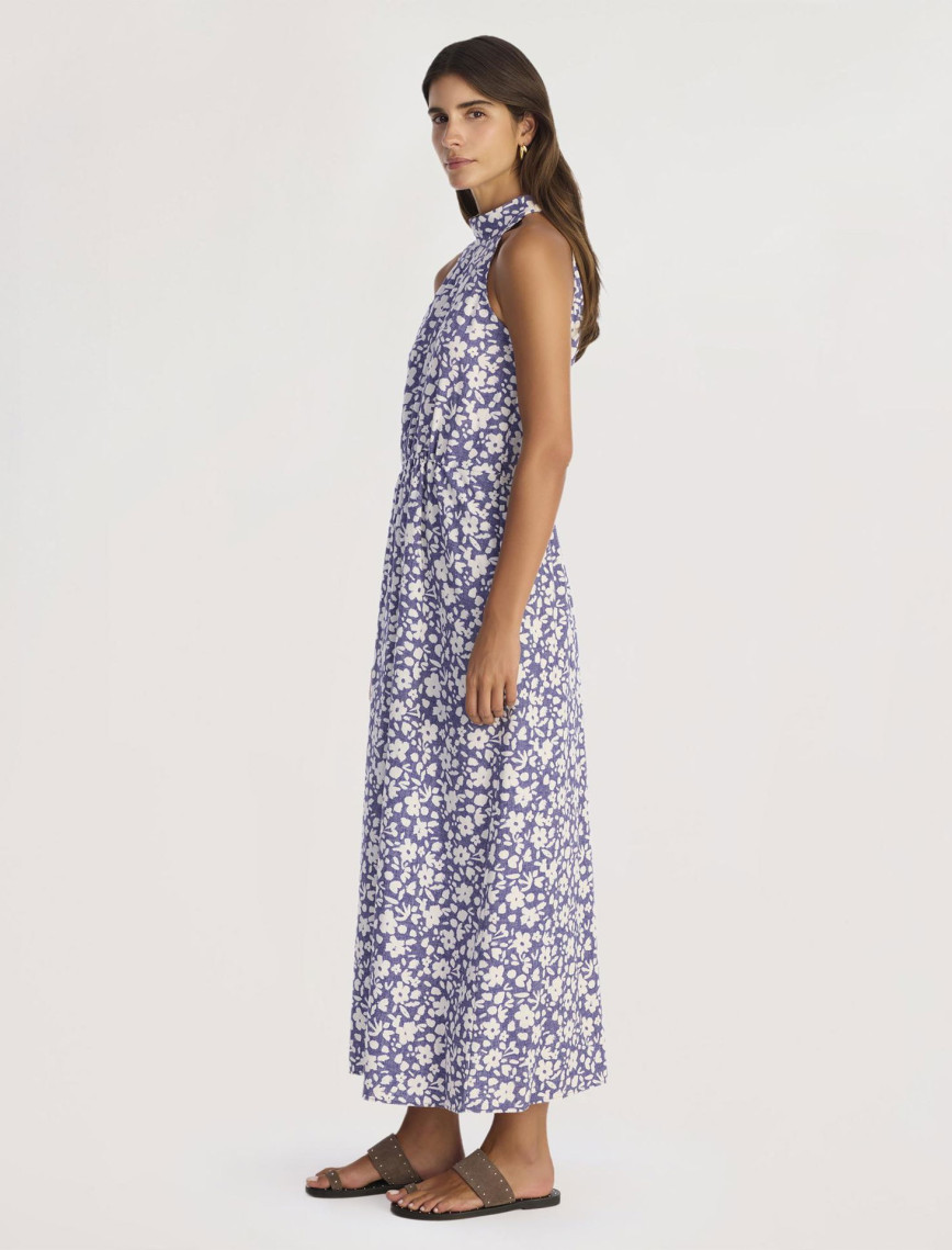 YARGICI Dik Yaka Kolsuz Uzun Boy Elbise YARGICI Dik Yaka Kolsuz Uzun Boy Elbise