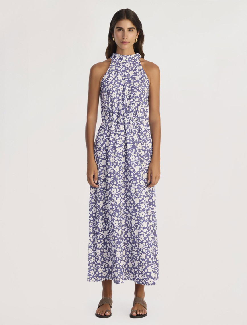 YARGICI Dik Yaka Kolsuz Uzun Boy Elbise YARGICI Dik Yaka Kolsuz Uzun Boy Elbise