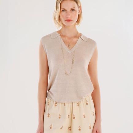 YARGICI Polo Yaka Kısa Kollu Kazak YARGICI Polo Yaka Kısa Kollu Kazak