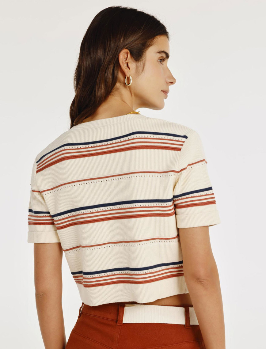 YARGICI Bisiklet Yakalı Kısa Kollu Hırka YARGICI Bisiklet Yakalı Kısa Kollu Hırka