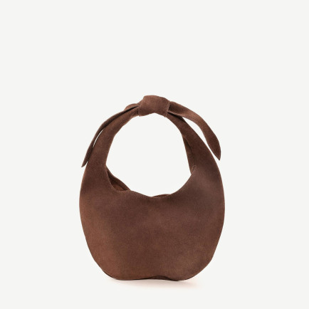 YARGICI Fiyonk Detaylı Süet El Çantası YARGICI Fiyonk Detaylı Süet El Çantası