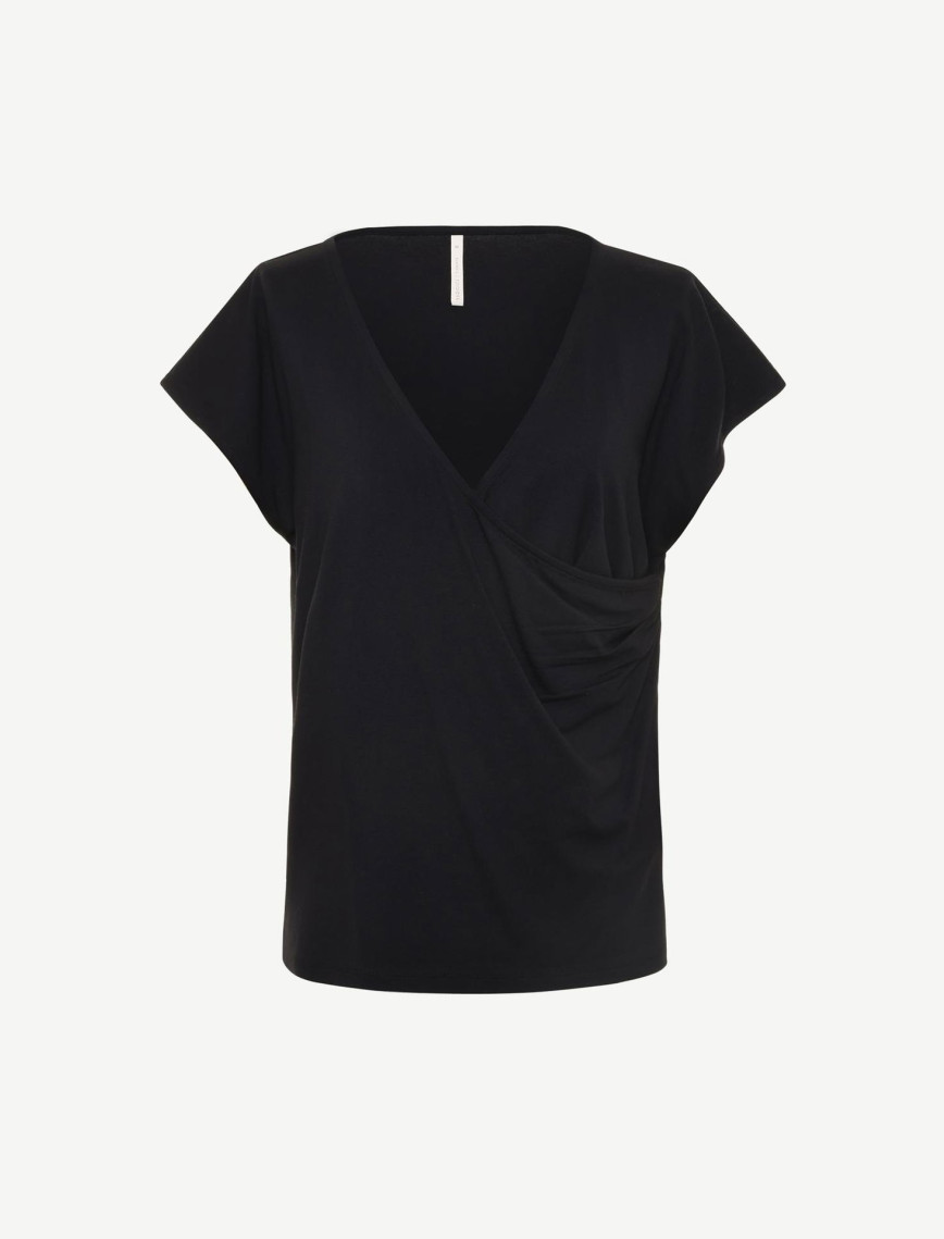 YARGICI Kruvaze Detaylı Kısa Kollu T-shirt