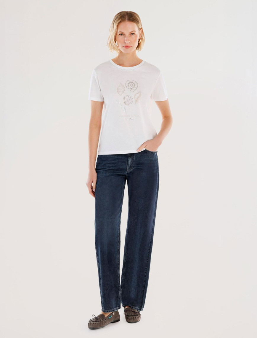 YARGICI Dikiş Detaylı Kısa Kollu T-shirt YARGICI Dikiş Detaylı Kısa Kollu T-shirt