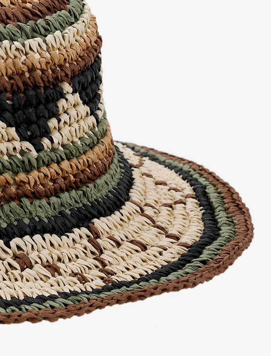 YARGICI Etnik Desenli Kaplin Şapka YARGICI Etnik Desenli Kaplin Şapka