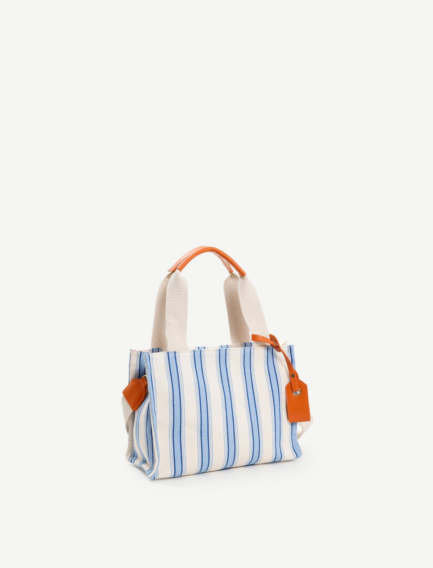 YARGICI Çizgili Canvas Omuz Çantası YARGICI Çizgili Canvas Omuz Çantası