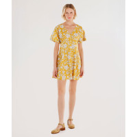 YARGICI Pensli Kısa Kollu Mini Elbise