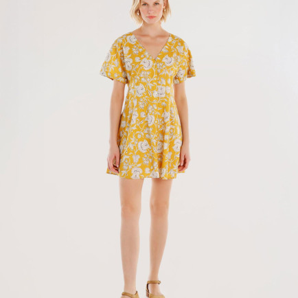 YARGICI Pensli Kısa Kollu Mini Elbise YARGICI Pensli Kısa Kollu Mini Elbise