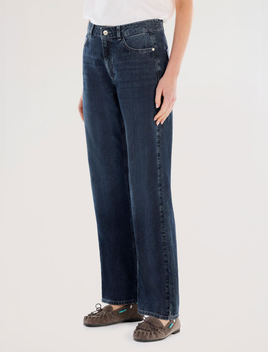 YARGICI Arka Cep Detaylı Geniş Fit Denim Pantolon YARGICI Arka Cep Detaylı Geniş Fit Denim Pantolon