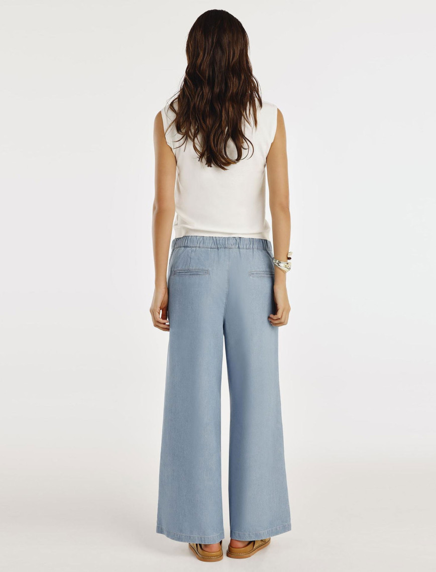 YARGICI Beli Lastikli Rahat Fit Denim Pantolon YARGICI Beli Lastikli Rahat Fit Denim Pantolon