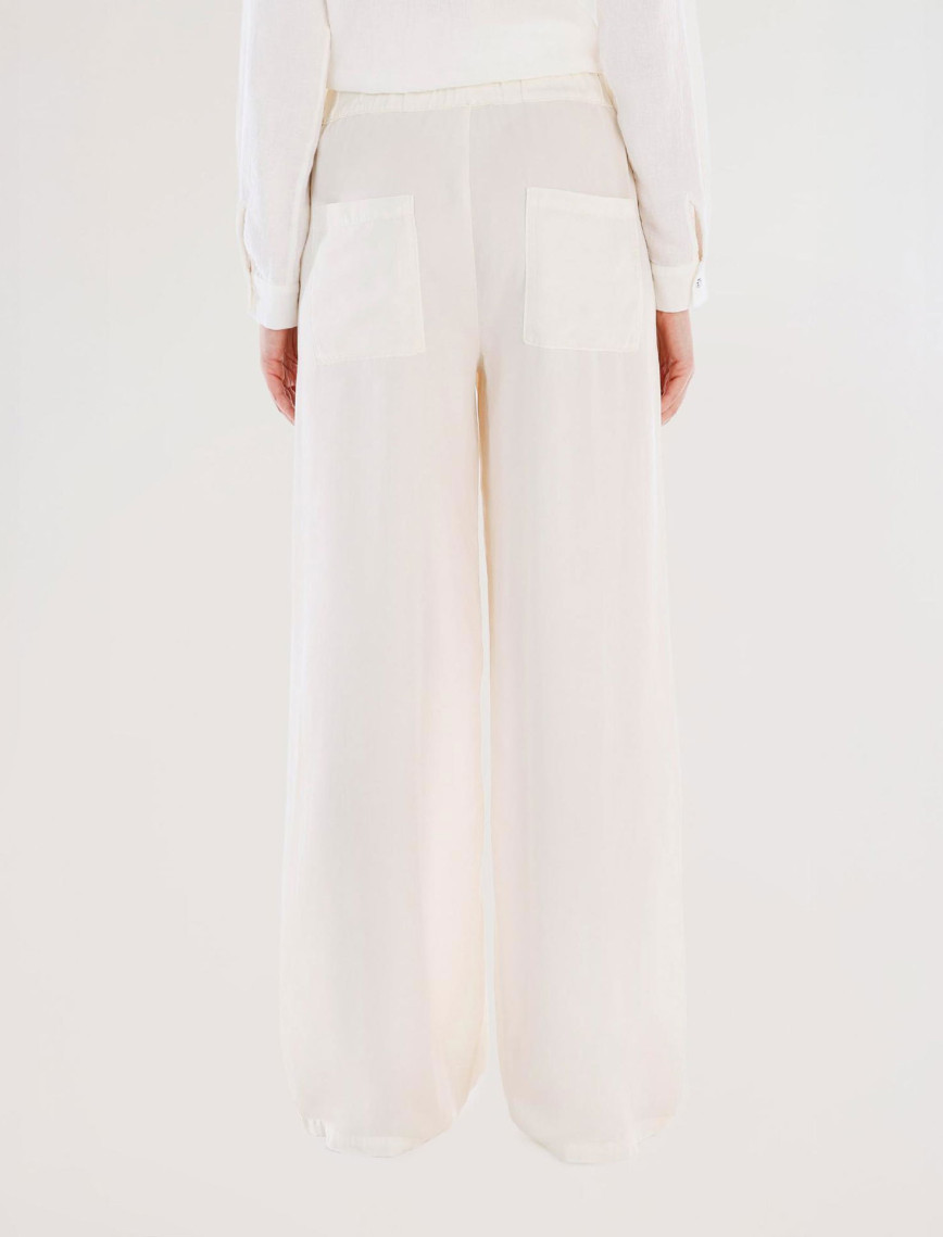 YARGICI Beli Lastikli Geniş Kesim Pantolon YARGICI Beli Lastikli Geniş Kesim Pantolon