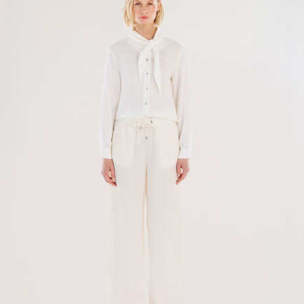 YARGICI Beli Lastikli Geniş Kesim Pantolon YARGICI Beli Lastikli Geniş Kesim Pantolon