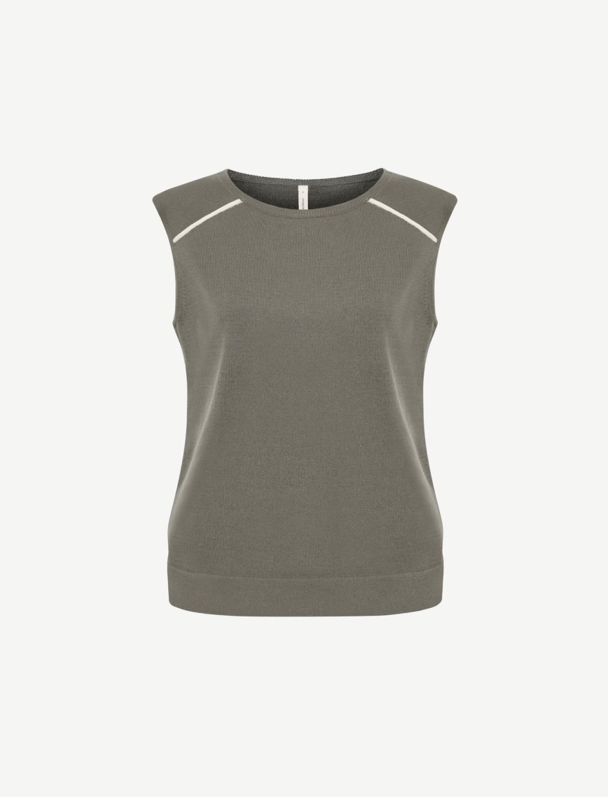 YARGICI Bisiklet Yakalı Kolsuz Triko YARGICI Bisiklet Yakalı Kolsuz Triko