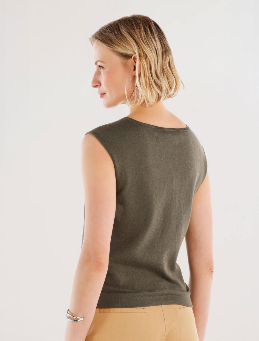 YARGICI Bisiklet Yakalı Kolsuz Triko YARGICI Bisiklet Yakalı Kolsuz Triko