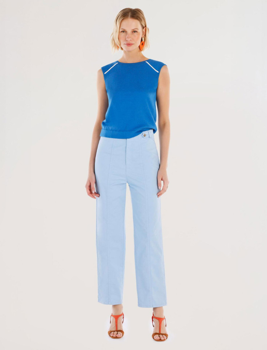 YARGICI Bisiklet Yakalı Kolsuz Triko YARGICI Bisiklet Yakalı Kolsuz Triko