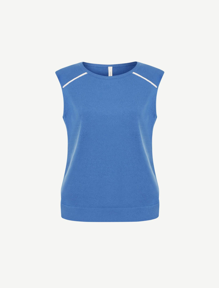 YARGICI Bisiklet Yakalı Kolsuz Triko YARGICI Bisiklet Yakalı Kolsuz Triko