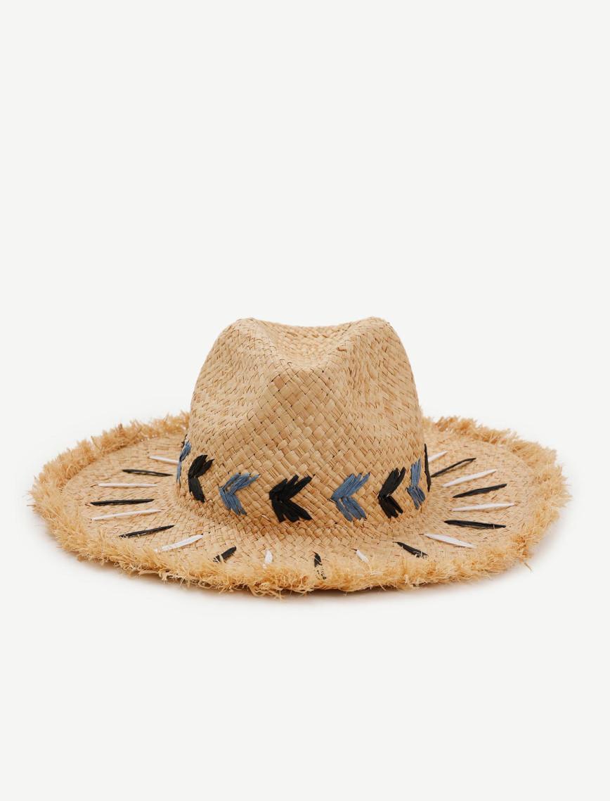 YARGICI Rafya El Yapıımı Kaplin Şapka YARGICI Rafya El Yapıımı Kaplin Şapka