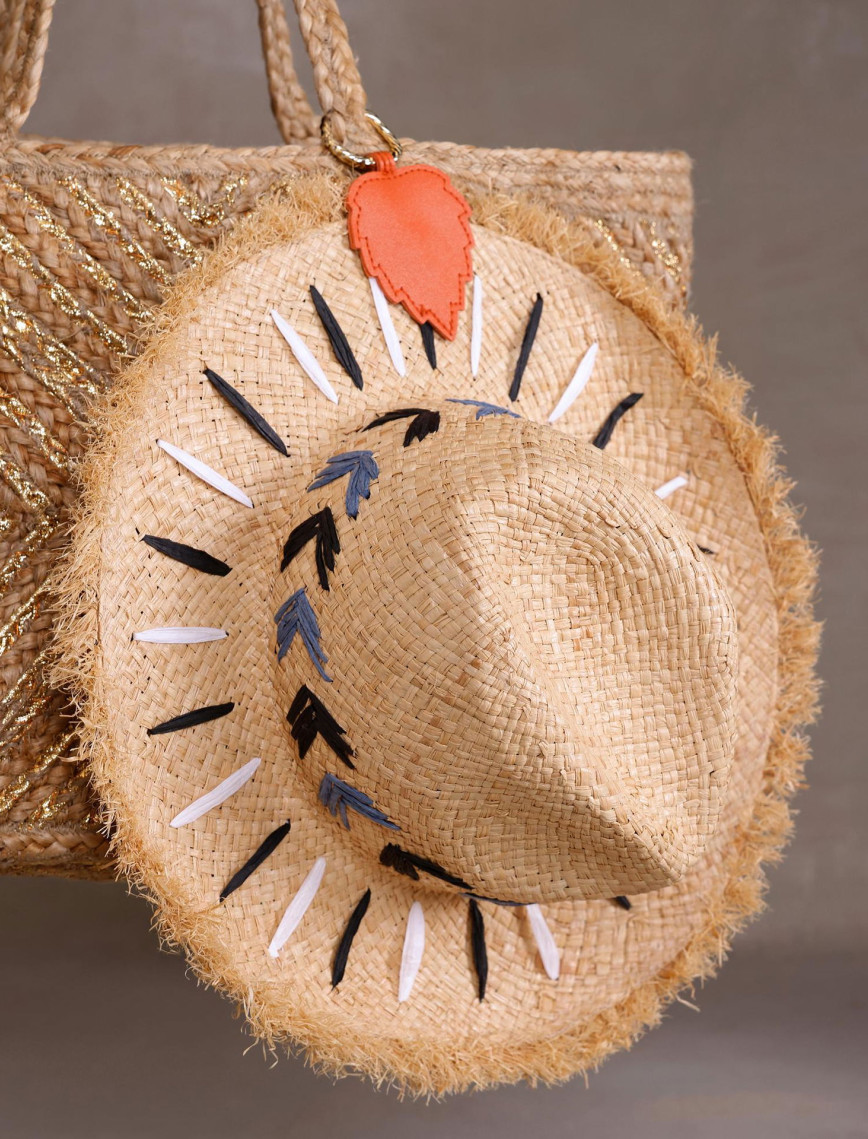 YARGICI Rafya El Yapıımı Kaplin Şapka YARGICI Rafya El Yapıımı Kaplin Şapka