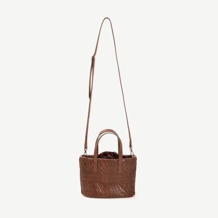 YARGICI Deri Örgü Detaylı El Çantası YARGICI Deri Örgü Detaylı El Çantası