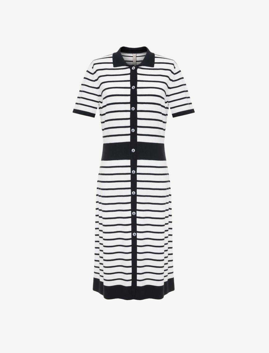 YARGICI Gömlek Yaka Triko Elbise