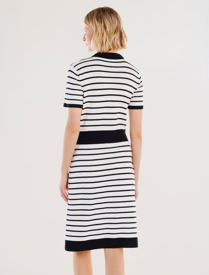 YARGICI Gömlek Yaka Triko Elbise