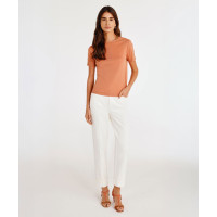 Paça Detaylı Normal Bel Boru Paça Pantolon Paça Detaylı Normal Bel Boru Paça Pantolon