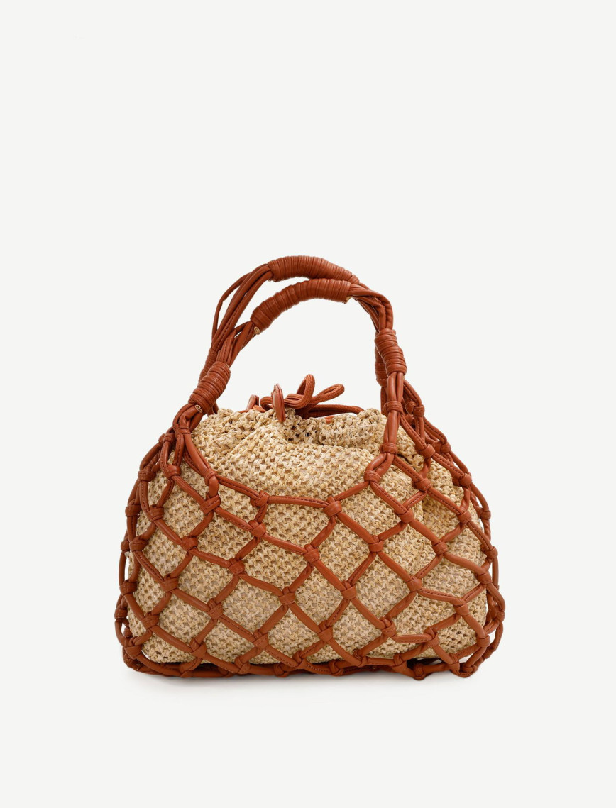 YARGICI Kese Detaylı File El Çantası YARGICI Kese Detaylı File El Çantası