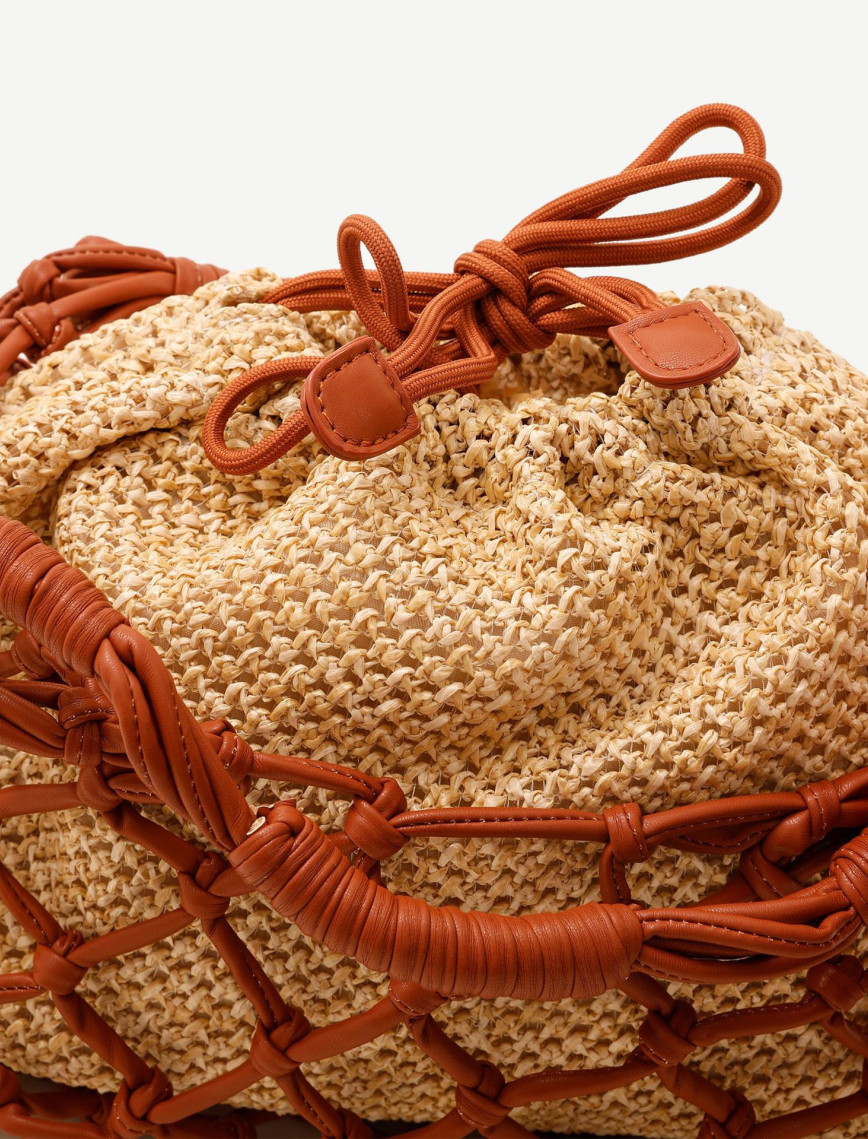 YARGICI Kese Detaylı File El Çantası YARGICI Kese Detaylı File El Çantası