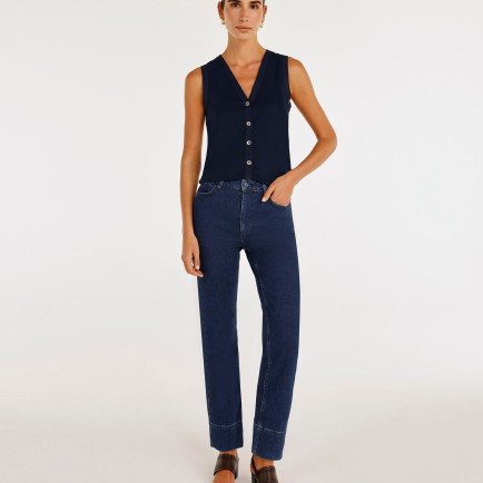 YARGICI Dikiş Detaylı Düz Kesim Pantolon YARGICI Dikiş Detaylı Düz Kesim Pantolon