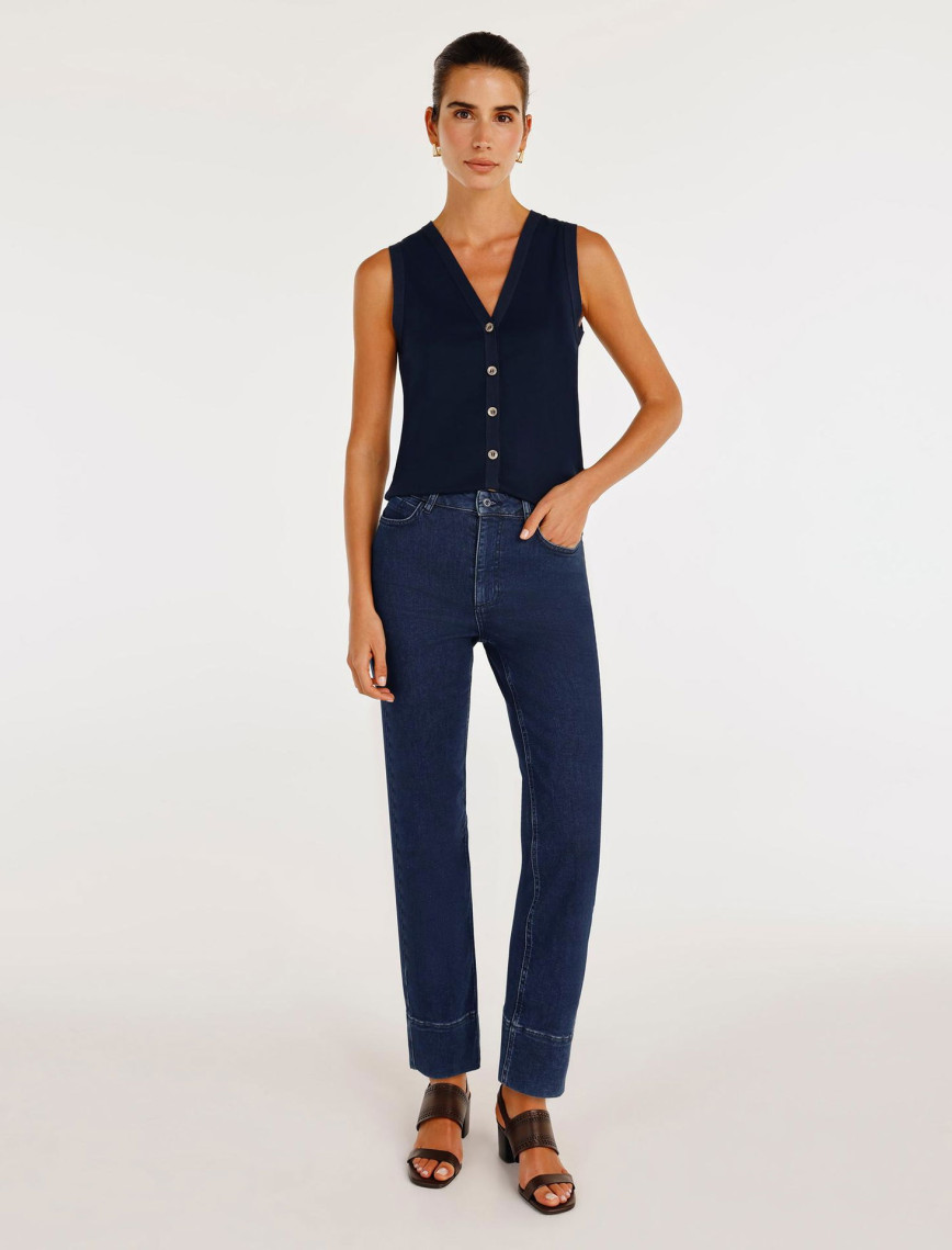 YARGICI Dikiş Detaylı Düz Kesim Pantolon YARGICI Dikiş Detaylı Düz Kesim Pantolon